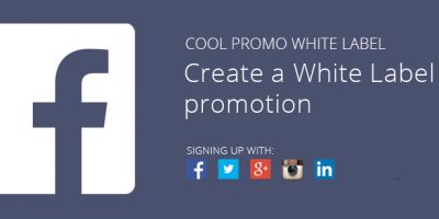 Create a White Label promotion