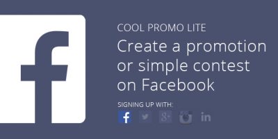 Cool Promo Lite: Create a promotion or simple contest on Facebook