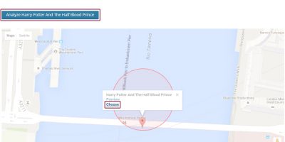 Once a specific geotag is chosen, just click on "Choose" on the map