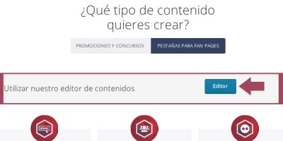 Editor de contenidos de Cool Tabs