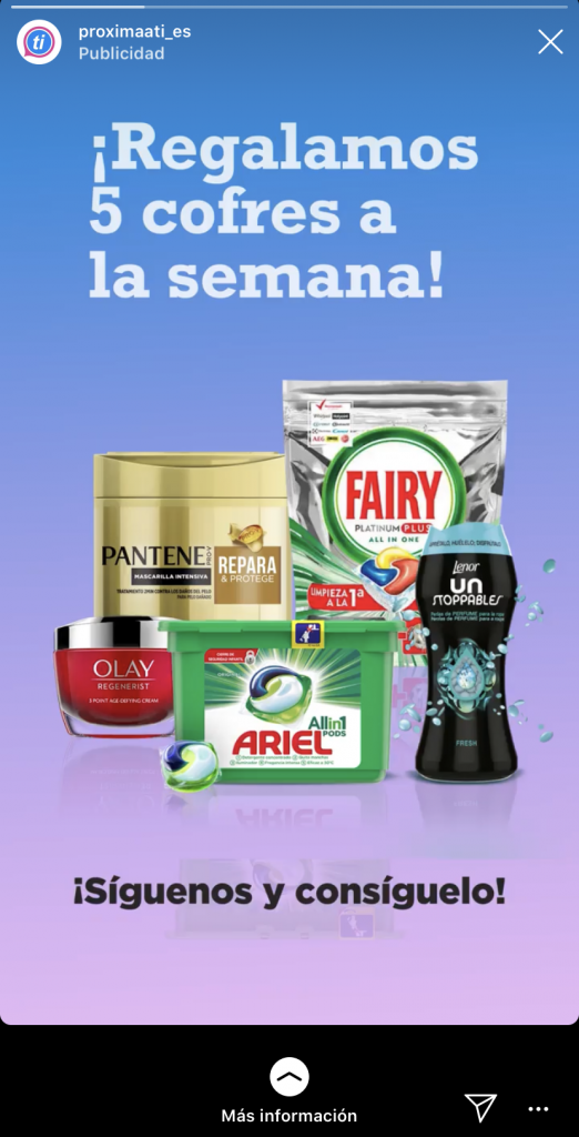 sorteo en Stories Instagram