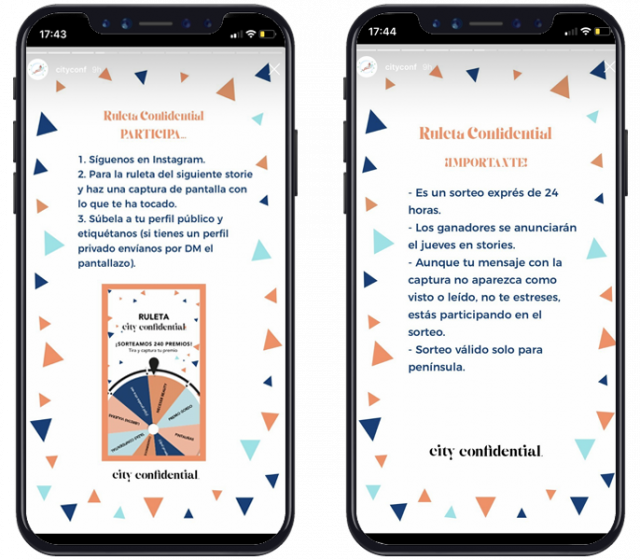 ruleta instagram